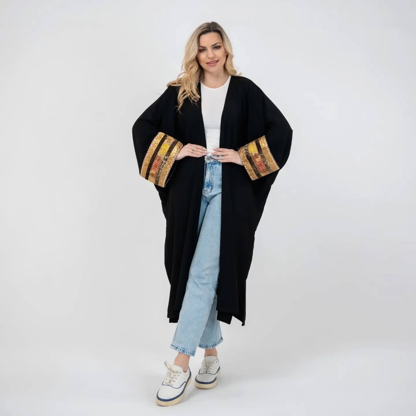 VelvetBloom Embroidered Cardigan