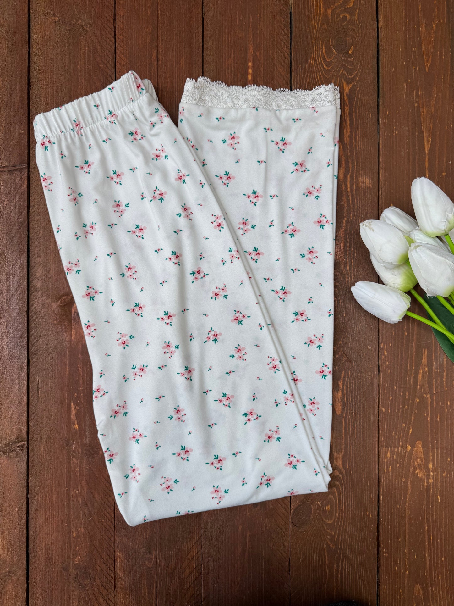 BlushBloom Off-Shoulder Pajama Set