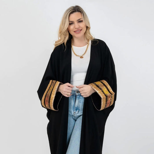 VelvetBloom Embroidered Cardigan