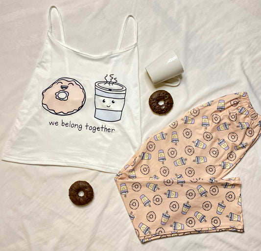 RelaxFit Tank Pajama Set – Cotton Blend