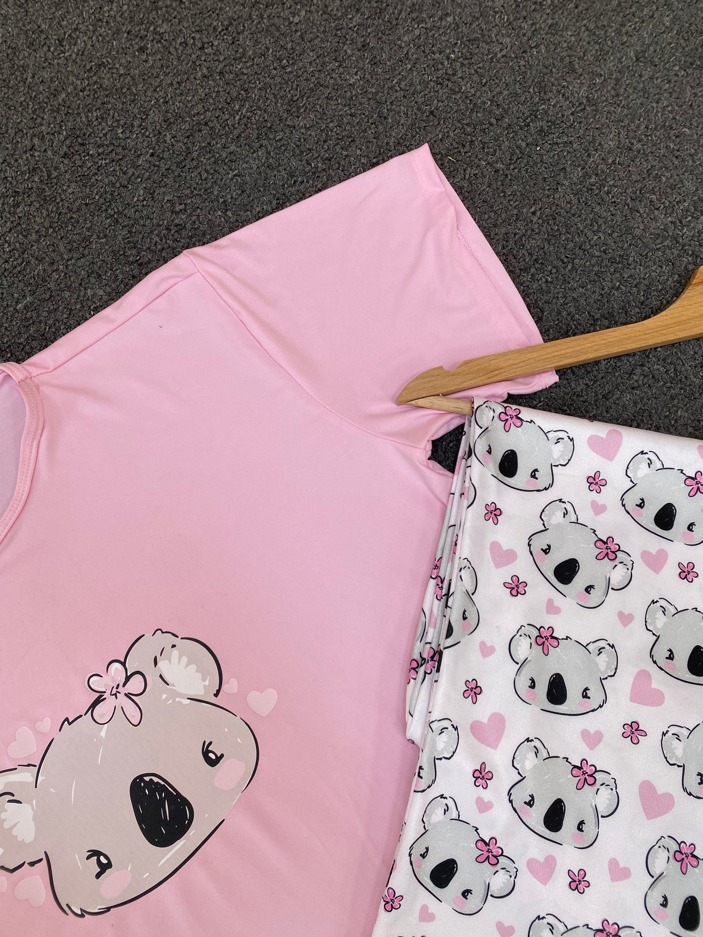 Teddy Bear Cotton Pajama Set – Women’s